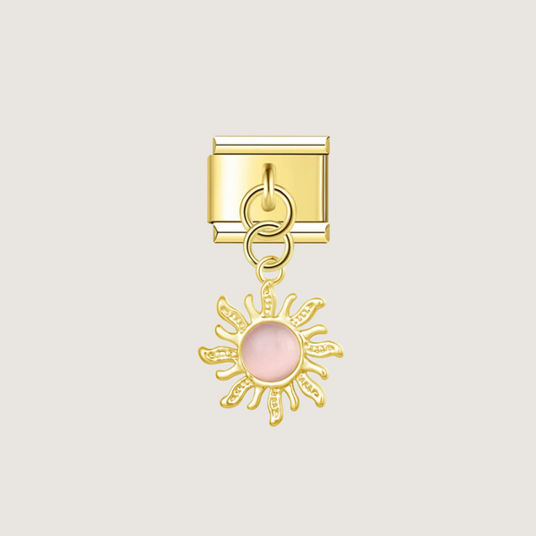 Pink Sun Charm