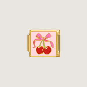 Cherry Knot Charm