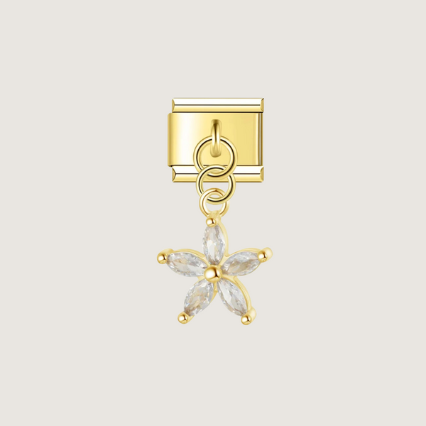 Diamond Lotus Charm