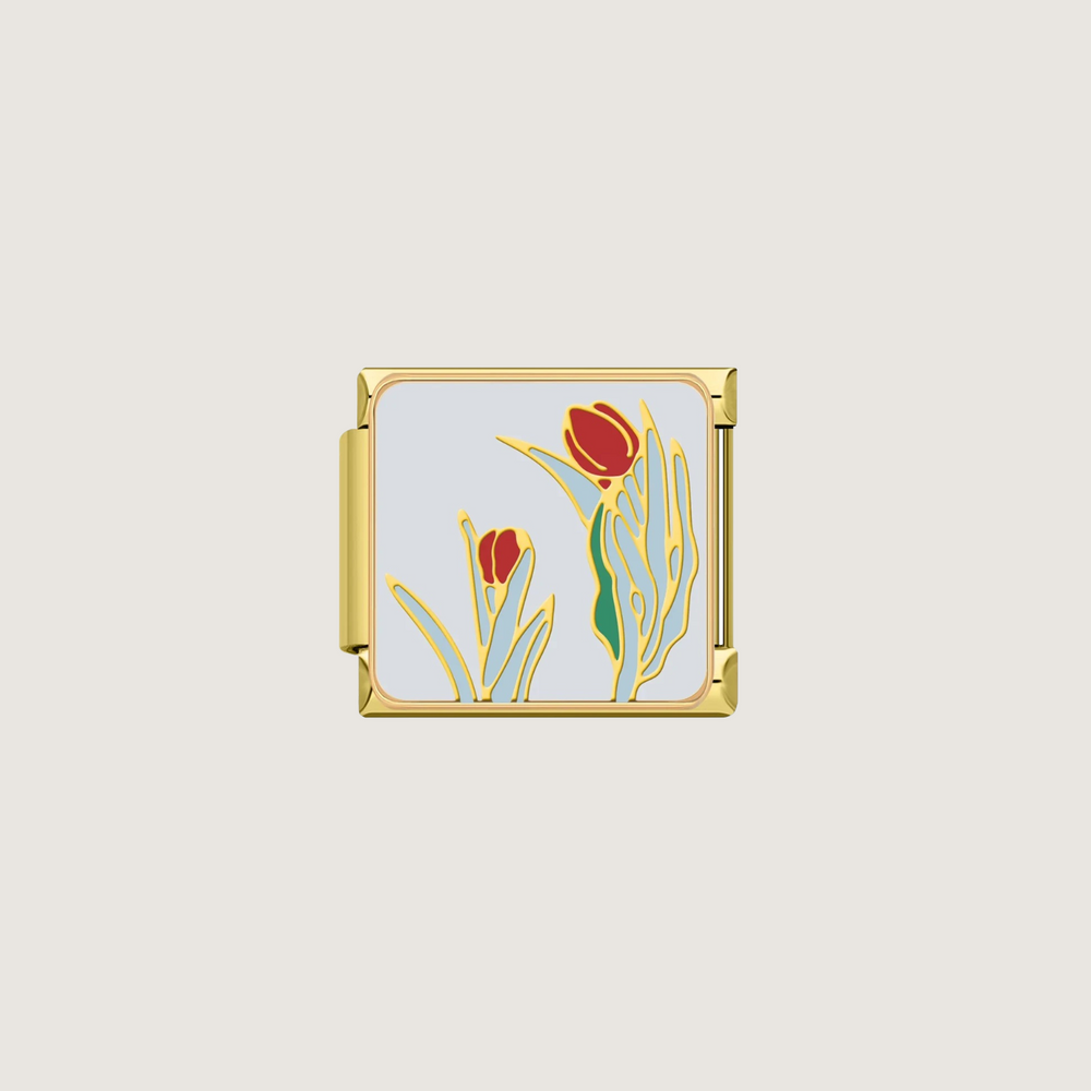 Red Tulip Charm