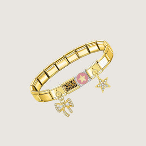 Pulsera de leopardo rosa