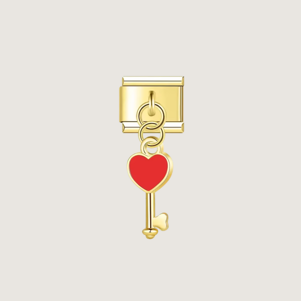 Charm Clé Rouge