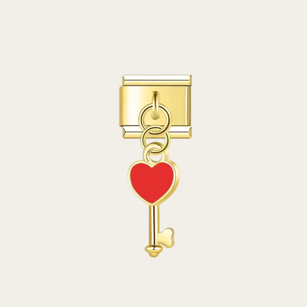 Charm Clé Rouge