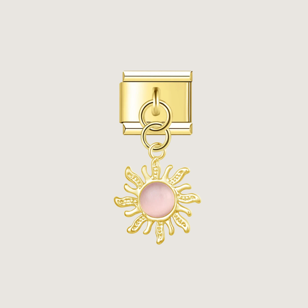 Pink Sun Charm
