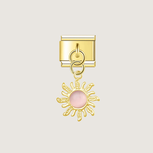 Charm de sol rosa