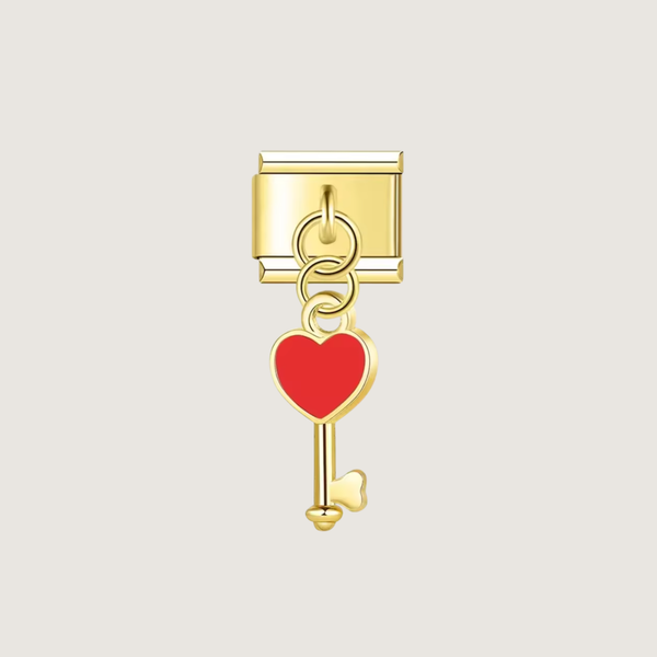 Charm Clé Rouge