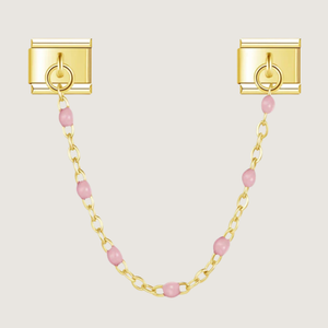 Cadena doble rosa