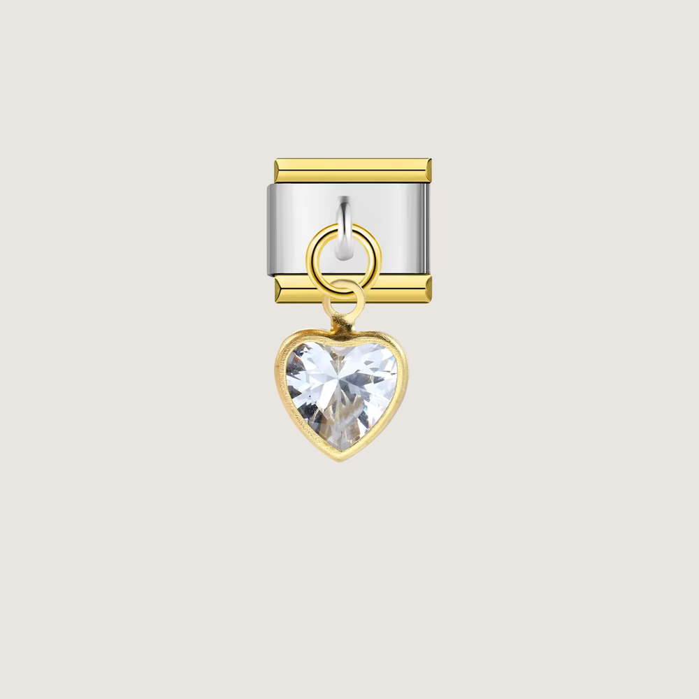 Heart Diamond Charm