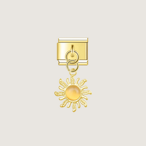 Orange Sun Charm