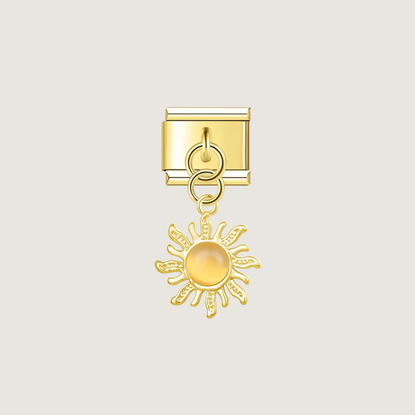 Orange Sun Charm