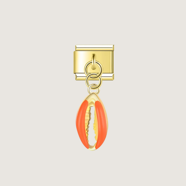 Charm Coquillage Orange